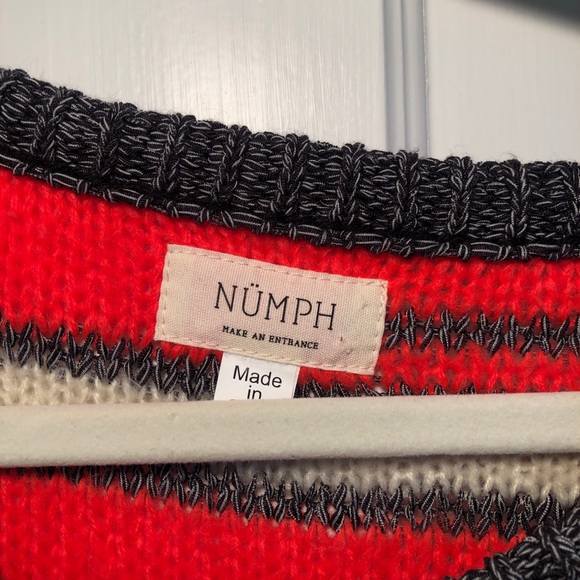 Anthropologie Nümph Colorblock Sweater Size S - Picture 2 of 5